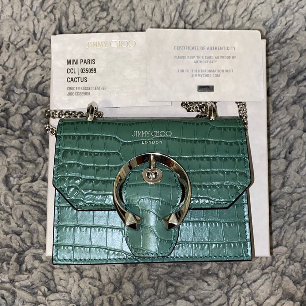 Micro croc embossed purse